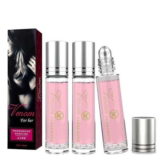 3Pcs Lunex Phero Perfume, Verola Perfume for Women, Women Pheromone Perfume, Specially Designed For Women, Portable Perfume Long Lasting Female, Roll On Perfume Phero Oil.