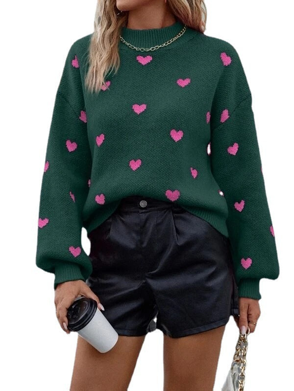 Love Loose-fitting Women's Sweater Pullover Winter